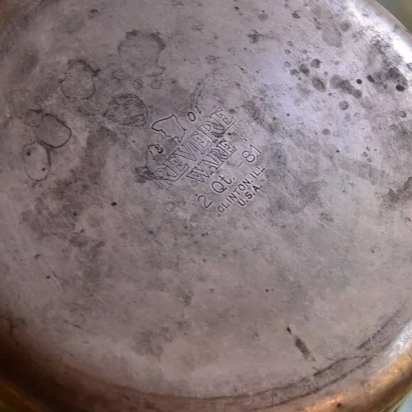 REVERE WARE 2 Qt Copper Bottom Pot With Lid - Picture 10 of 10